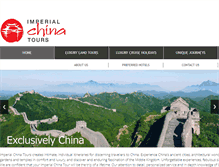 Tablet Screenshot of imperialchinatours.com